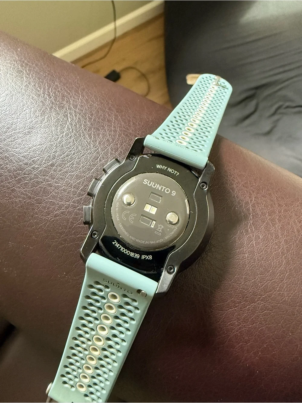 Suunto 9 Peak GPS Sports Watch with Light Blue Ventilated Strap